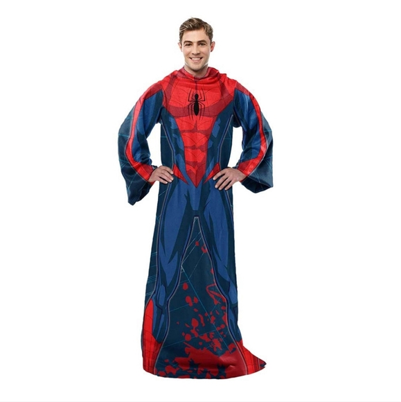 Marvel Spiderman Silk Touch Comfy Throw Snuggie (The blanket with sleeves) Adult - Picture 3 of 3